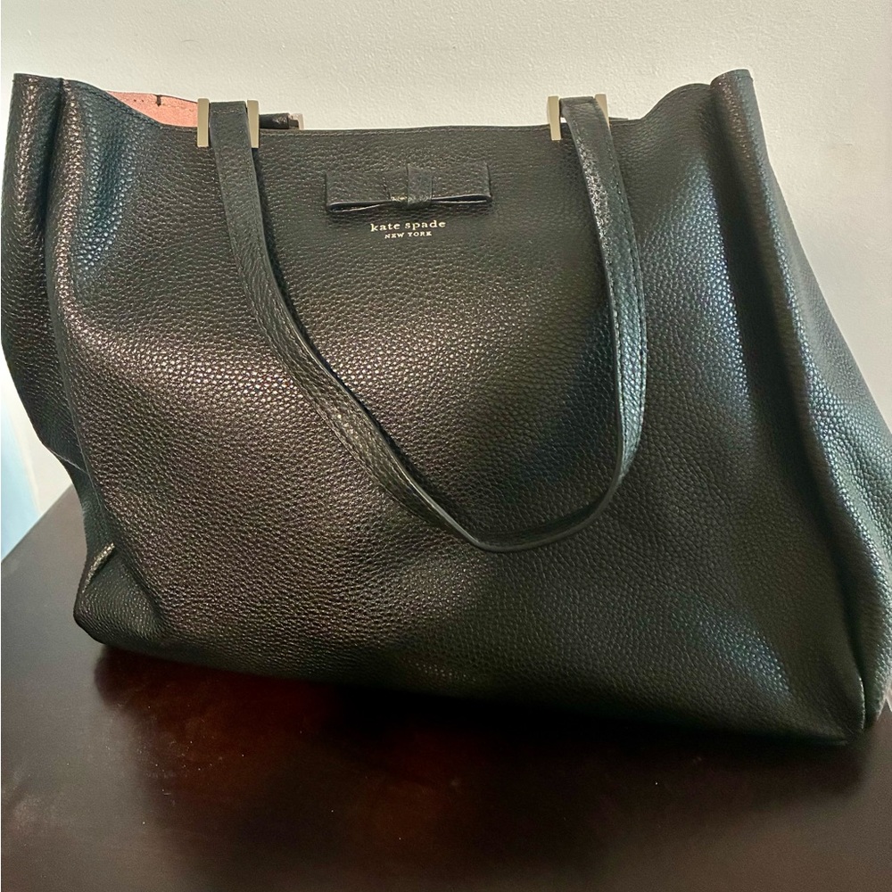 Kate Spade Black Pebbled Leather Purse